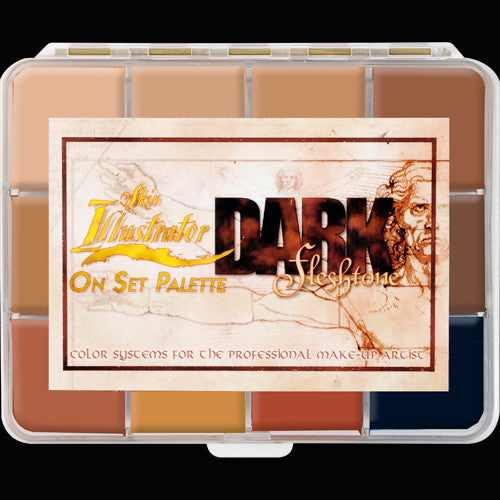 Skin Illustrator On Set Dark Flesh Tone Palette