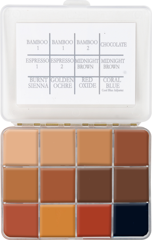 Skin Illustrator On Set Dark Flesh Tone Palette